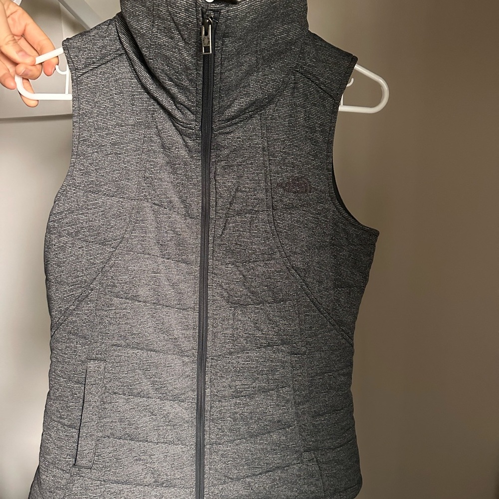 The North Face Gray Quilted Pseudio Vest